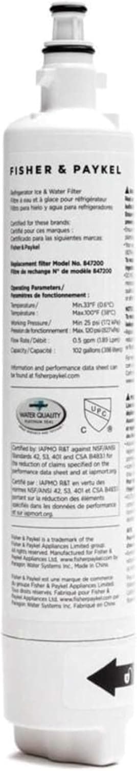 Fisher & Paykel F&P Waterfilter 847200